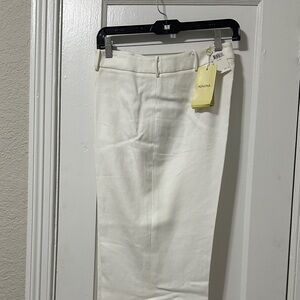 Agnona Cream Dress Pants - Tailored Straight Fit